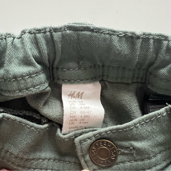 NEW | H&M baby green jeans 6M - Picture 2 of 2